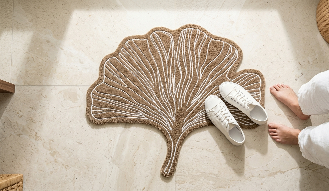 Ginkgo Leaf Indoor Door Mat